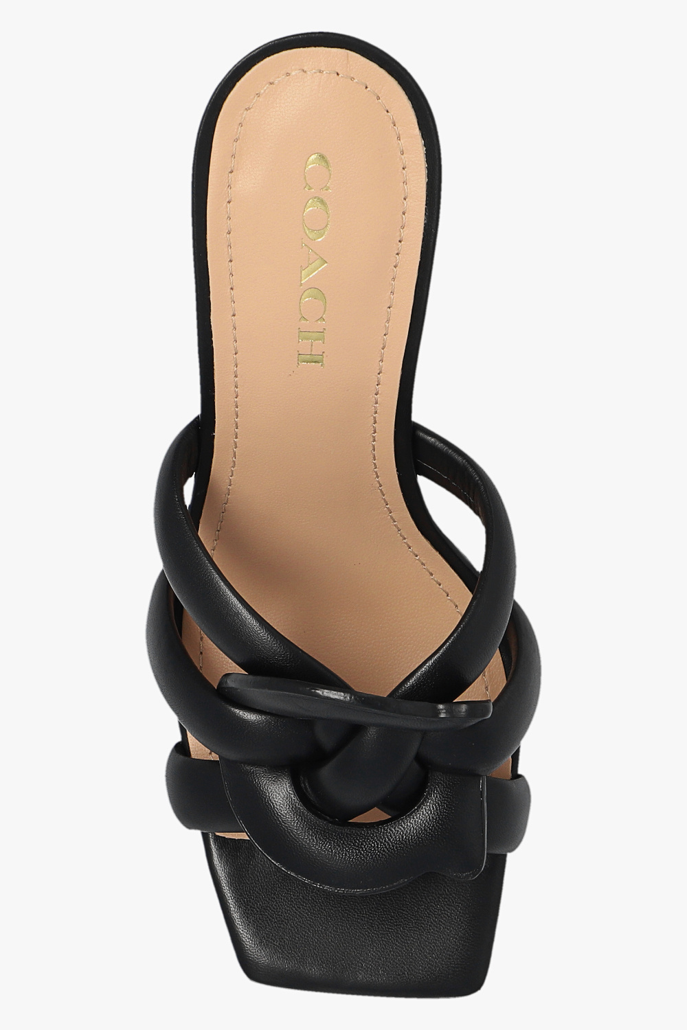 Coach hot sale black mules